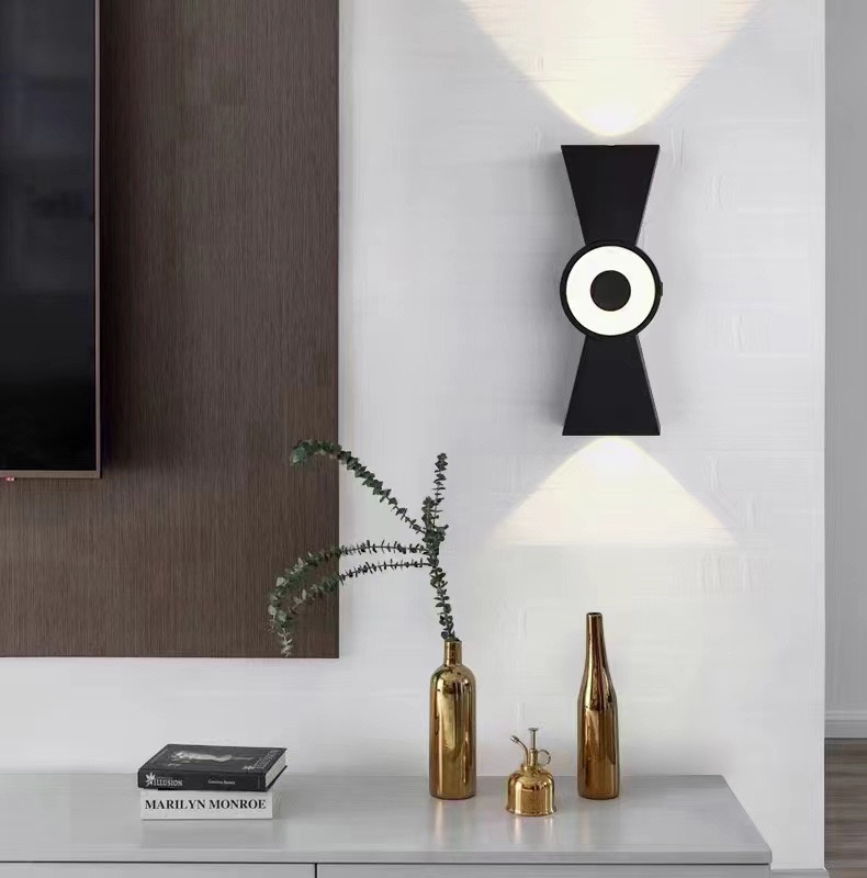 LED outdoor wall lamp  Fixture Surface Mounted Up and Down IP54  3000K Minimalist Design